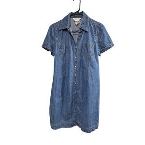 Motherhood Maternity Size Small Denim Shirt Dress
